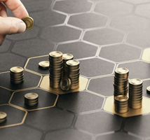 Coins arranged on hexagonal grid