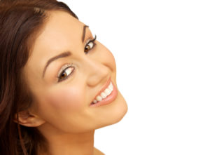 woman smiling with perfect teeth